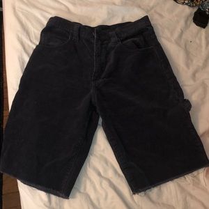 adorable basic navy blue Corduroy brandy jorts